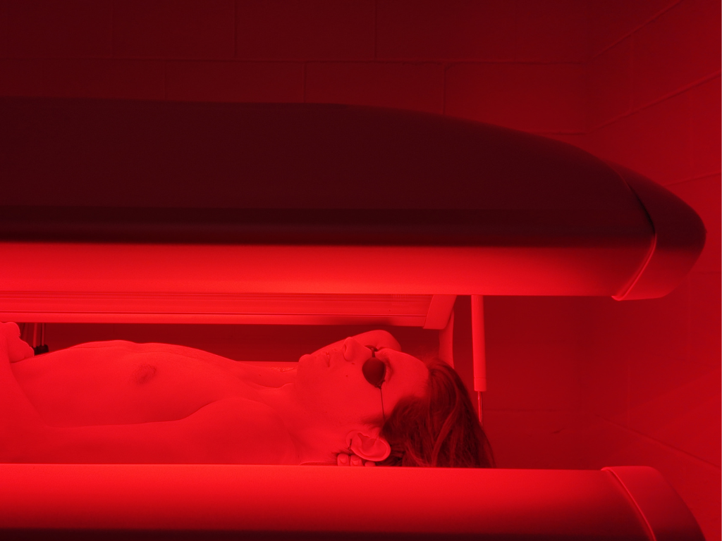 LED infrared light therapy bed at Embod Brisbane